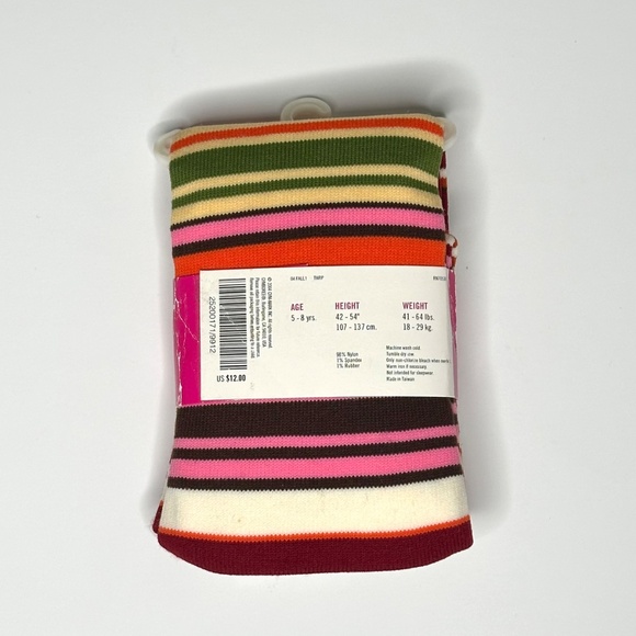 Vintage Gymboree • Striped Tights • 5-8 Years • New - Picture 3 of 5